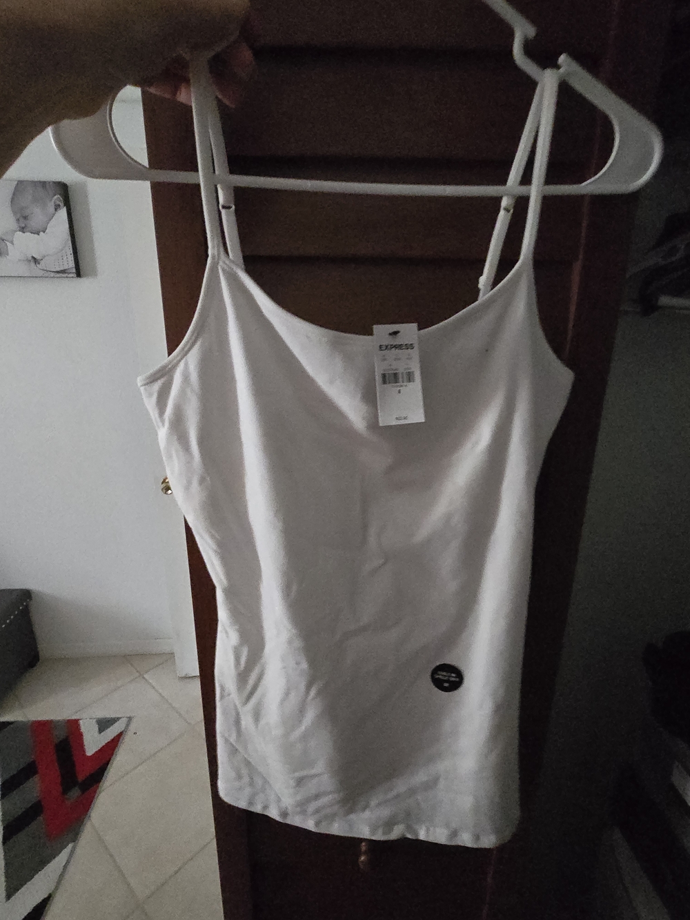 Express White Spaghetti Strap Camisole